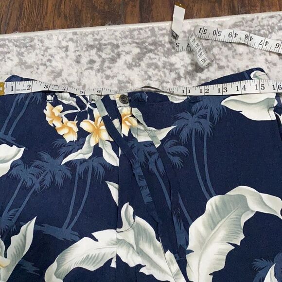 island shores flower print Hawaiian pants size M - Picture 7 of 7